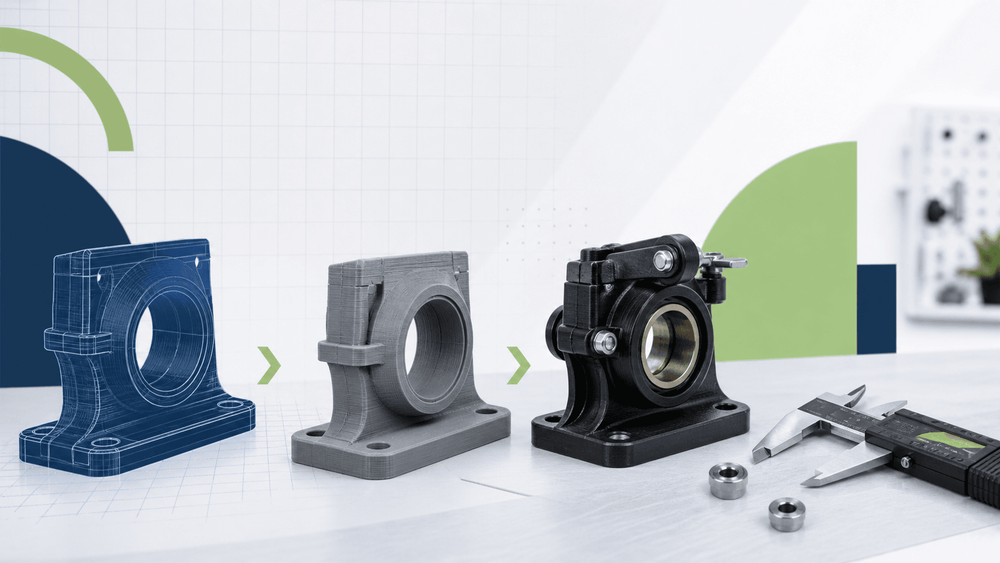 Tahapan prototype produk dari gambar CAD hasil cetak hingga perakitan fungsional