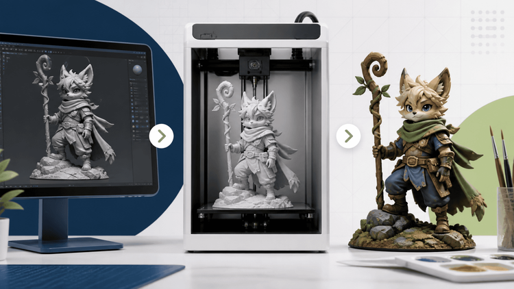 Tahapan custom figure dari sculpt digital proses cetak hingga figure yang selesai dicat